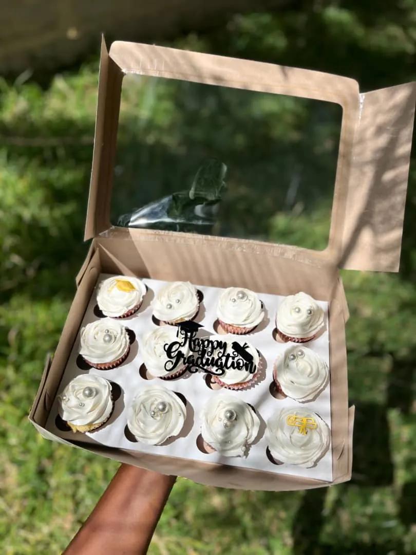 Box of 12 graduation cupcakes, Avo's Oven Bliss