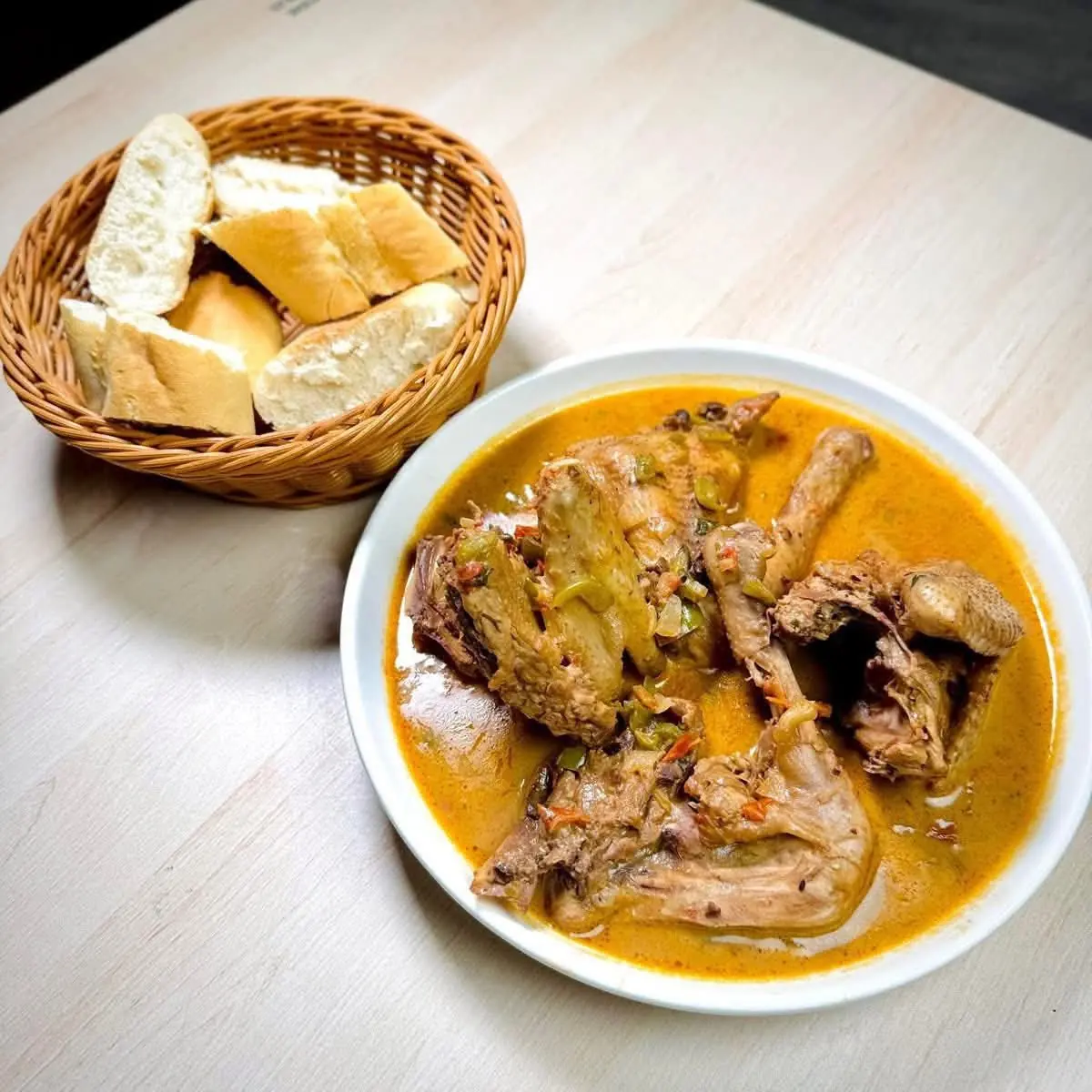 Poulet pané plantains